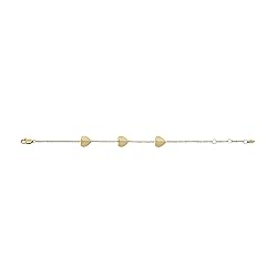 Fossil Women's Harlow Linear Texture Heart