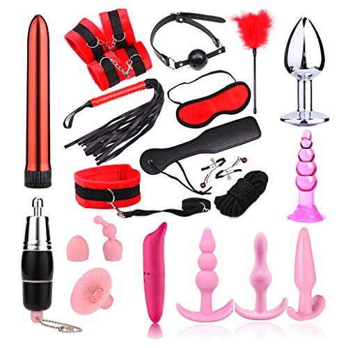 CONtenct Dillo Vibritor & Anul Plugs Adult Six Product Kit with Ring Finger Mssager Slave Bandage Games Six Toys for Couple s