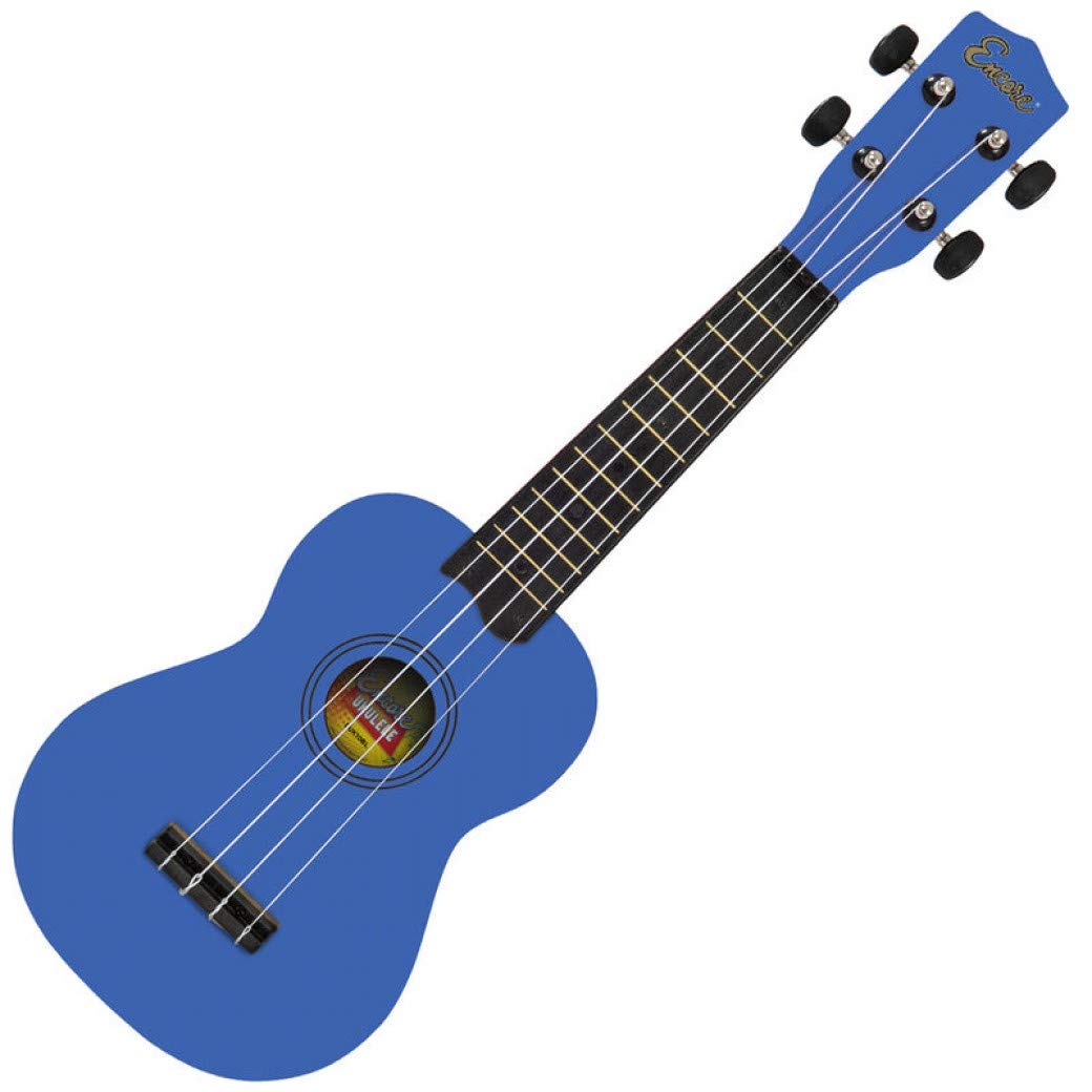 Encore EUK10BL Kids Beginner Ukulele - Blue | Soprano Starter Instrument for Young Musicians | Ideal for Beginners & Students
