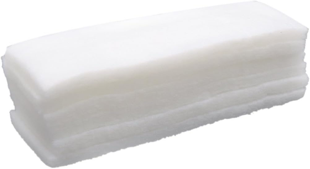Sourcingmap 6pcs White Rectangular Bio Absorbent Filter Sponge for Aquarium 12.6 x 4.7 Inches