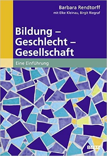 Bildung Geschlecht Gesellschaft Eine Einfuhrung Erziehung Und Bildung Wissen Fur Padagogisches Handeln Amazon De Rendtorff Barbara Kleinau Elke Riegraf Birgit Bucher