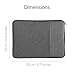 GMYLE 3 in 1 MacBook Air 13 Inch A1369/A1466 (2008-2017 Release) Bundle, Hard Glossy Clear Case, Grey Carrying Sleeve Bag with Handle & Pockets and Black Keyboard Cover - Cheery Fresh Floral Set