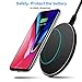 Wireless Charger, E&jing QI Wireless Charging Pad [Ultra Thin] [Sleep-friendly]for Apple iPhone 8/8 Plus, iPhone X / 10, Samsung Note 8, S8/S8 Plus/S7/S7 Edge/S6, Nexus 7/6, LG Optimus Vu2