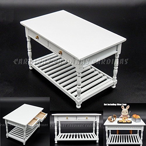 Amazon Com Odoria 1 12 To Slide The White Kitchen Workbench