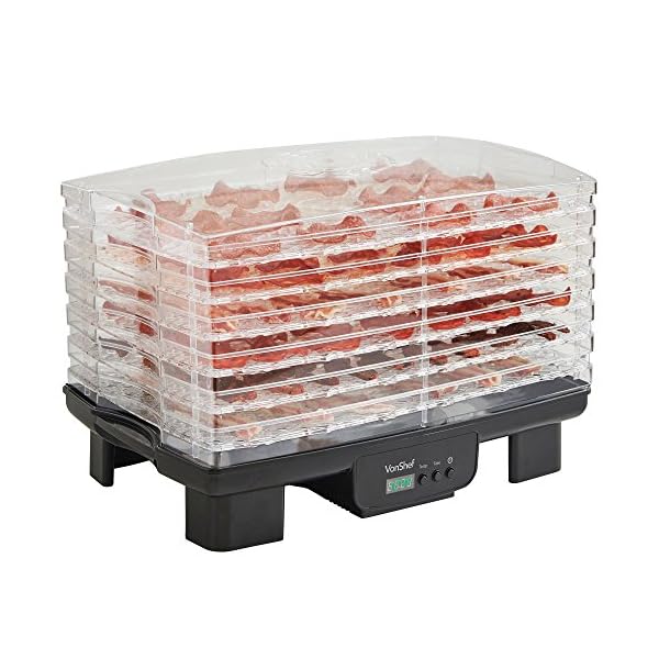 VonShef-6-Tier-Electric-Digital-Food-Dehydrator-with-Adjustable-Temperature-Control-and-Timer