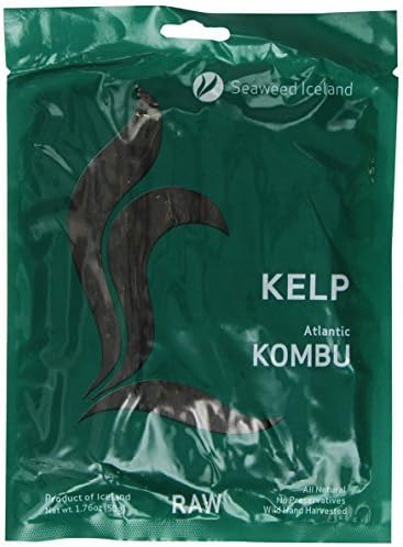 Atlantic Kombu, Kelp, Raw, 1.76 oz (50 g) - Seaweed Iceland - UK Seller by Seaweed Iceland