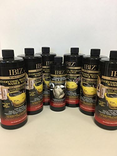 IBIZ 6(32oz) Everything Waterless Wash & Wax & 1 (16 oz) Sheen Vinyl & Leather Cleaner