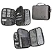 Dot&Dot Travel Tech Organizer - Electronic Cord Organizer Travel Carrying Case for Charger, Cable, Cell Phone, Gadget, Computer Accessories, Electronics - Portable Charge Cord Management Pouch