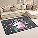 LORVIES Unicorn Area Rug Carpet Non-Slip Floor Mat Doormats for Living Room Bedroom 60 x 39 inches