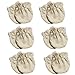 100% Organic Cotton Baby Gloves Mittens (Mitten, 6 Pairs - Beige)