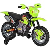 Best Choice Products Kids 6V Electric Ride On Motorcycle Dirt Bike W/ Training Wheels