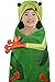 Hooded Towel for Kids, Oversize Cotton Character Hood Towel â€“ Makes Getting Dry Fun - Ideal Beach Towels for Toddlers & Small Children - Use at The Pool or Bath Time, 26 x 45â€ , Frog