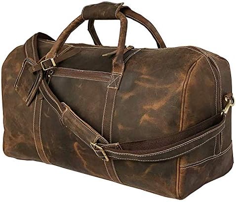 Amazon.com | Men's Leather Travel Bag - Weekender Sports Travel Shoulder Bags Aeroplane Hand Luggage Men Duffle Bag (Large), Mulberry, L, leather duffel bag | Travel Duffels Amazon.com | Men's Leather Travel Bag - Weekender Sports Travel Shoulder Bags Aeroplane Hand Luggage Men Duffle Bag (Large), Mulberry, L, leather duffel bag | Travel Duffels