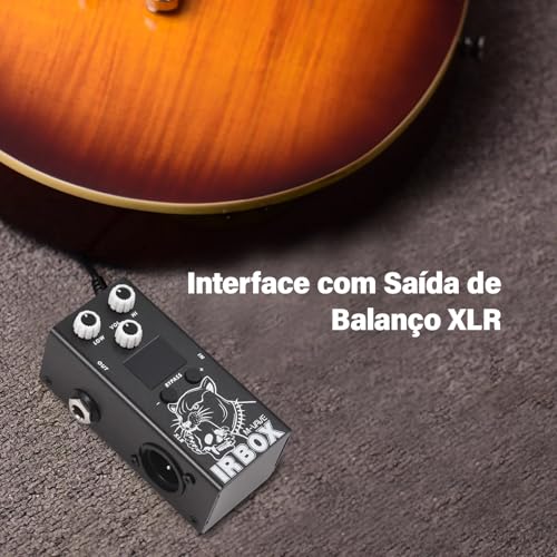 KINGSTER M-VAVE Pedal de Guitarra com 25 Gabinetes de Guitarra, 7 Gabinetes de Baixo, Importação de IR do Usuário, Equalizador de 9 Bandas, Saída XLR, Conector de Fone de Ouvido