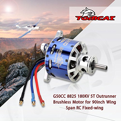 Tomcat G50CC 8825 180KV 5T Outrunner Brushless Motor for 90inch Wing Span  RC Fixed-wing - Buy Online - 29627589