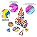 Magnetic Building Tiles for Kids | Stackable Magnetic Construction Building Blocks | Set of 65 Colorful Pieces with Storage Box