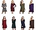 Bluetime Women's Basic Long Sleeve Casual Loose T-Shirt Dress