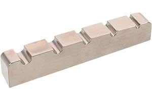 Generic Electric Bass Guitar Nut: 43mm Pre-Slotted 5-String Nut with Flat Bottom - Instrument Repair Part for Enhanced Perfor