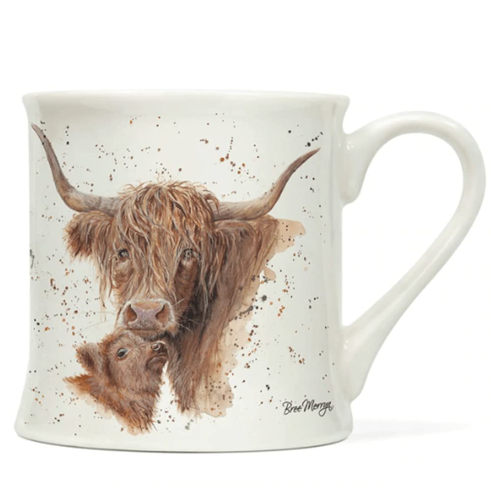 Bree Merryn Fine China Harmony Highland Cows Farm Tea/Coffee Boxed Mug 8.5x8cm