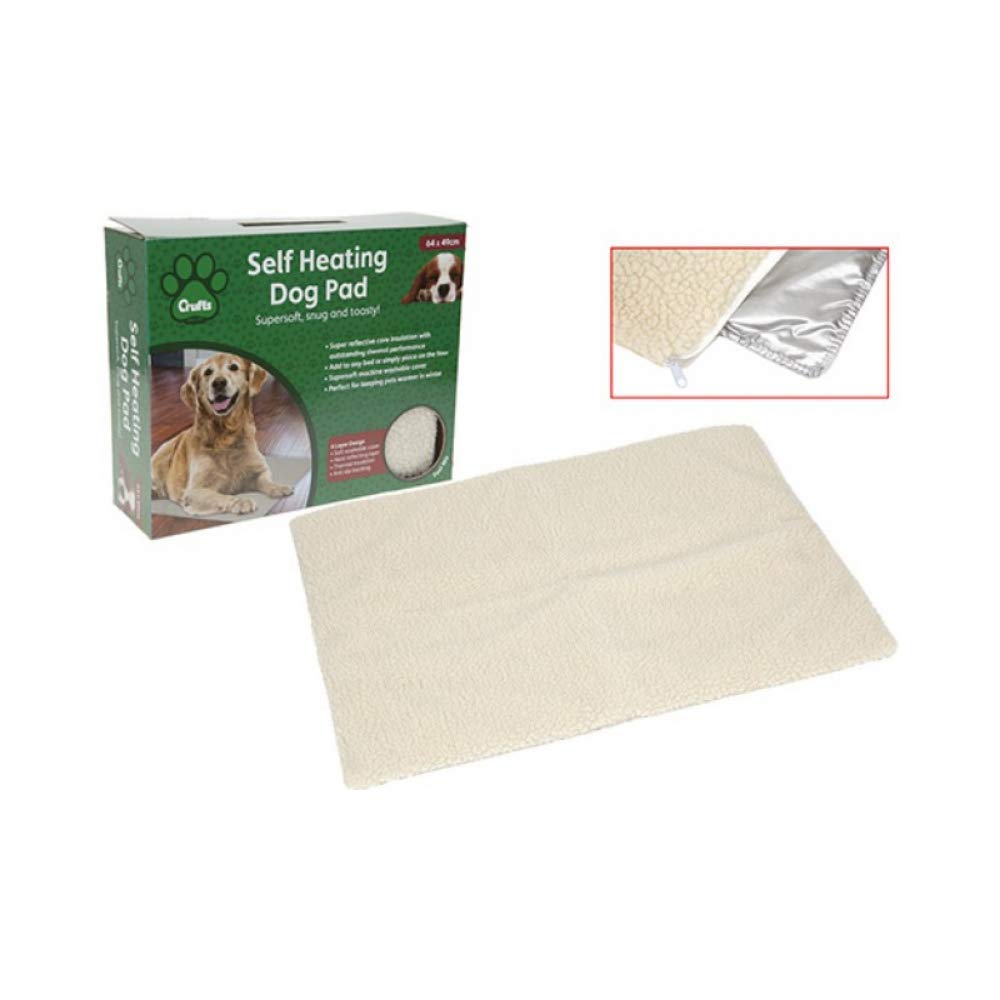 Crufts Self-Heating Pet Pad in Colour Box with Carry Handle