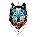 WYUEN 12 PCS/lot Wolf Temporary Tattoo Sticker for Women Men Fashion Body Art Adults Waterproof Hand Fake Tatoo 9.8X6cm FW12-01 (Wolf1)