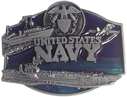 US Navy Men's Belt Buckles Metal Western American Bolo Tie for Leather Belt