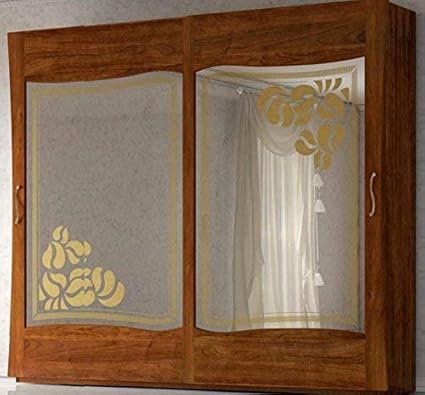 Dafne Italian Design Armadio 2 Ante Scorrevoli Con Specchio Colore Legno Scuro Completo Di Cassettiera Interna