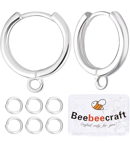 Huggie Hoops For Jewelry Making 12Pcs 3 Style Platinum Plated Cubic Zirconia Hoop Earrings French Hoop Huggie Stud Earrings Components Findings Dangling Charms Jewelry Making Grey Huggies 3