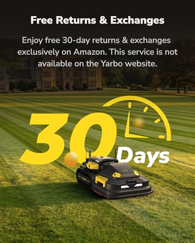 YARBO 4-in-1 Modular Robot, Lawn Mower Pro, Snow Blower, and Blower with Auto-Charging, Wire-Free Setup, AI Multi-Zone Mapping & RTK for Navigation