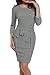 Meaneor Womens Peplum Plaid Sheath Pencil Dress Wear to Work