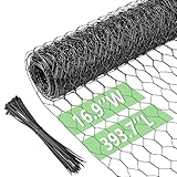 Chicken Wire 16.9 in x 393.7 in Poultry Wire