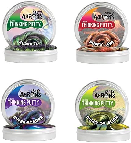 Crazy Aaron's Thinking Putty 2" - Super Fly - Super Lava - Super Oil Slick - Super Scarab