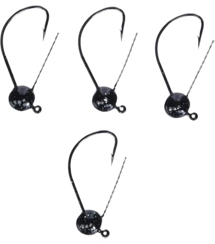 THKFISH Lot De 10 Têtes Plombées Pour Pêche Au Bar - 5 Couleurs - 1/2