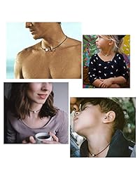 Mooinn Natural Shell Choker Necklace Handmade Cowrie Pearl Necklace Bracelet Set Boho Hawaii Beach Adjustable Seashell Choker for Women Girls