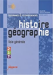 Histoire et géographie, classes de seconde, première, terminale