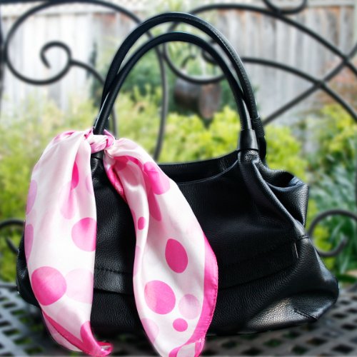 Wrapables 100% Silk Neckerchief Square Scarf, Sailor Stripes Navy