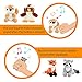 Hoovy Adorable Plush ‘Country Friends’ Animals Toy Set for Little Boys & Girls [Carrier Included] | Cute & Fluffy Stuffed Fox, Squirrel, Owl & Raccoon | Educational Animal Sounds Recording