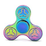 Cppslee Hands Fidget Spinner Safe Cool Toy Stress Reducer- Perfect For ADD, ADHD, Anxiety, and Autism Adult Children (Rainbow #1)