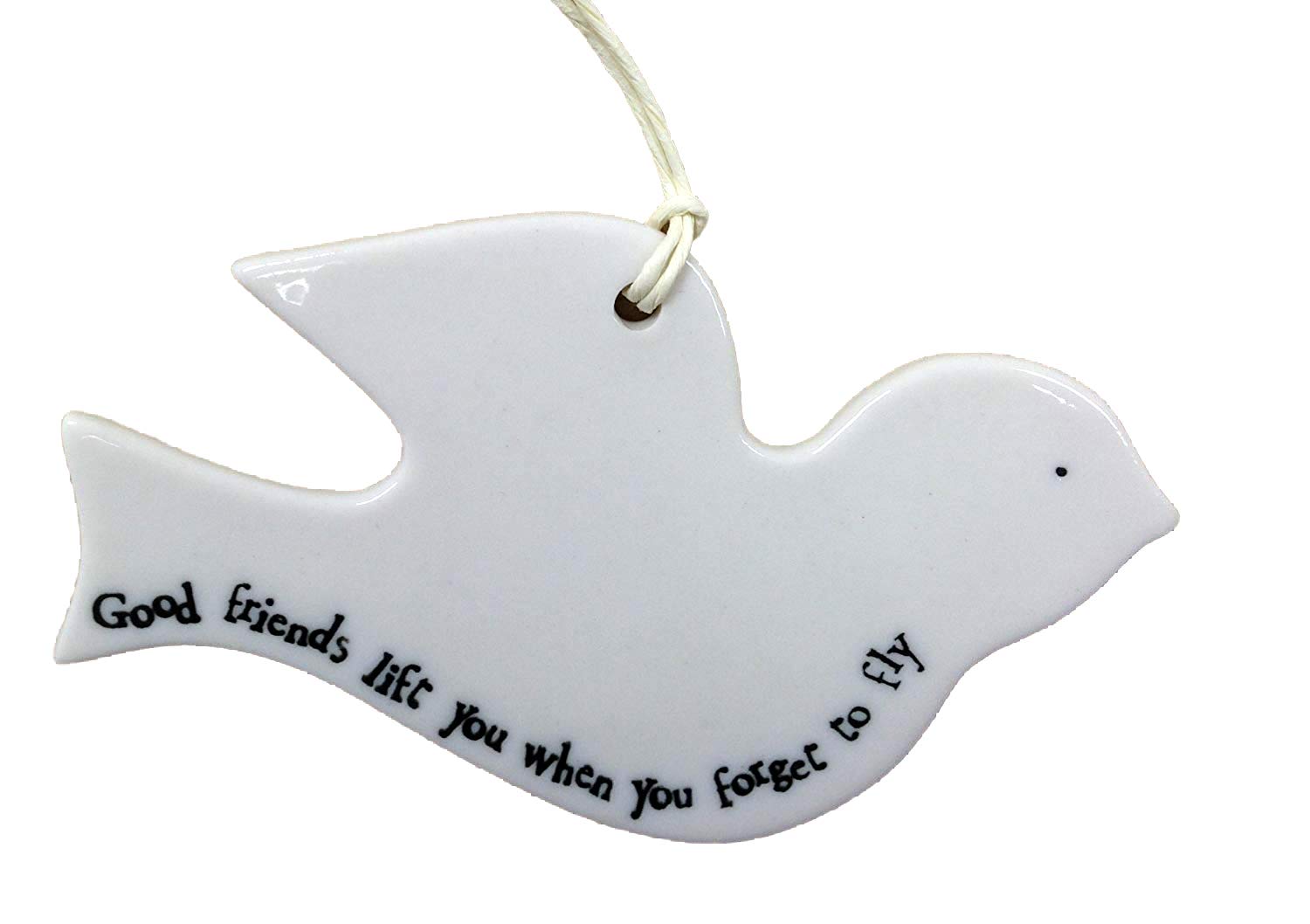 Porcelain Bird - Good Friends Lift You When You Forget To Fly by East of India