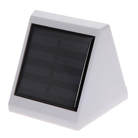 Alloet 4 Led Solar Power Fence Gutter Lamp Outdoor Garden Wall