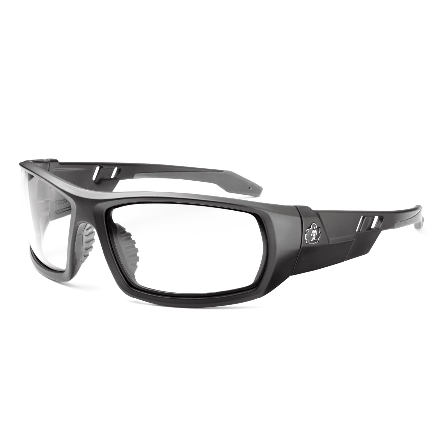 Photo 1 of Skullerz Odin Safety Sunglasses,Matte Black,Clear Lens