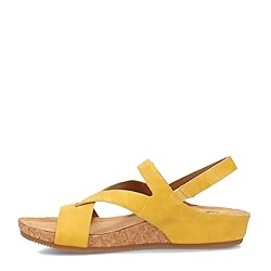 EuroSoft Women's Gianetta Sandal, Golden Yellow, 7