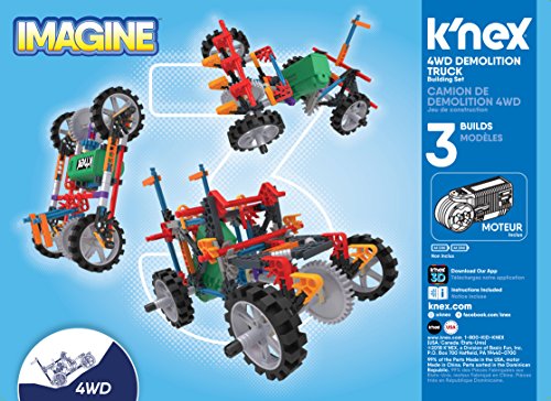 K'NEX K'Nex Imagine - 4WD Demolition Truck Building Set - 212Piece - Ages 7+ - Engineering Educational Toy Building Set