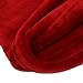 DOZZZ Oversize Flannel Throw Blanket with Cozy Plush Soft Cover for Sofa Chair and Bed Furniture Gift Red
