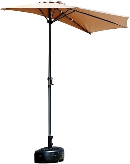 half balcony parasol with base
