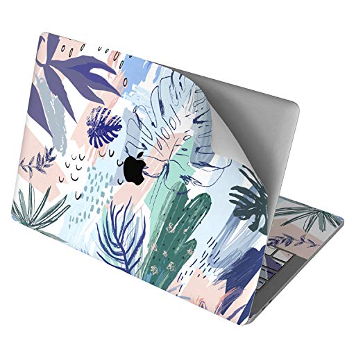 Wonder Wild Skin for MacBook Decal Vinyl Air 11 inch Apple Mac 13 Retina 12 Pro 15 Keyboard 2019 2018 2017 2016 2015 Protective Sticker Laptop Tropical Pattern Watercolor Art Cactus Leaves Abstract