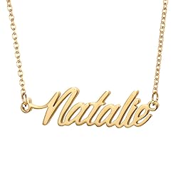 Aoloshow 18k Gold Plated Natalie Name Necklace