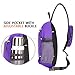 Venture Pal Sling Shoulder Crossbody Bag Lightweight Hiking Travel Backpack Daypack for Men Women -Purple