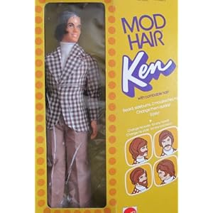 Barbie MOD HAIR KEN DOLL w Combable Hair Beard, Sideburns & 2 on PopScreen