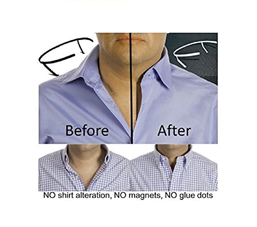 THE ORIGINAL Collar - Placket Stays (SELECT YOUR SHIRT COLLAR SIZE) size 17 Dark - Thumbnail 3